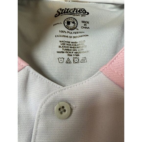 Stitches Philadelphia Phillies Pink/Gray/White Jersey Girls Youth Size Small - Picture 7 of 9